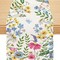 Spring Table Runner, Wildflowers Floral Butterfly Table Decoration Seasonal Summer Home Kitchen Dining Table Indoor Outdoor Farmhouse Decor 13x72 Inch